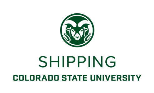 Shipping Colorado State University Logo Green Stacked with Rams Head